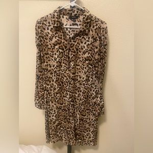 MSK Leopard Print Dress - Size M